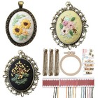 Handmade Embroidery Diy Material Bag Necklace Fabric Embroidery 30 For Beginners