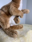 Vintage Dakin Plush Kangaroo With Baby Joey Stuffed Animal Korea 12    1975