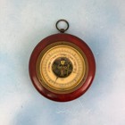Vtg German Selsi Barometer Wall Hanging Wood Frame Stormy Rain Untested