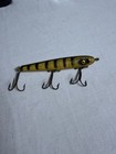Vintage Paw Paw  7000 Surface Casting Minnow Yellow Perch 5    Wood Lure 