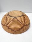 Antique Shoshone   Panamint Death Valley Indian Polychrome Basket