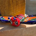 Mexican Talavera Pottery Bumble Bee Bug Figurine Folk Art Wall Art 6 