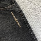 Vintage Rocawear Shorts Kids 16 Black Baggy Y2k Embroidered Denim Skater Jorts