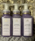 3  Bath   Body Works  Lavender Driftwood Gentle Foaming Hand Soap White Barn New