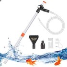 Press-type Siphon Pump Aquarium Gravel Cleaner With Glass Scraper Fish Tank Kit