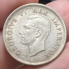 South Africa Km28 1 Shilling 1942 Silver