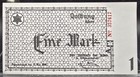 Poland Lodz Litzmannstadt Ghetto 1 Mark Banknote 1940 Ww2 Germany Wwii Jewish