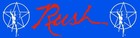 Rush Band Blue   Red   White Custom Bumper Sticker - 10 L X 3 W