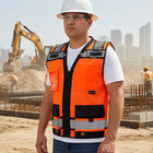 Super Duty Orange Mesh High Visibility Safety Vest   Class 3  Type R