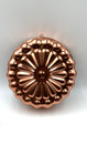 Vintage Large Wall Hanging Copper Tone Aluminum Flower Jell Mold 11 