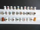 Vintage Lot Of 30 Thimbles 1980 s 1990s Souvenir Usa States Cities Landmarks