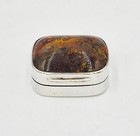 George Iv Sterling Silver   Agate Small Vinaigrette Birmingham 1822