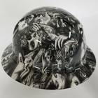 New Full Brim Hard Hat Custom Hydro Dipped Day Of Dead Girls Tattoo Style 
