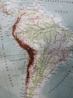 1902 South America Vintage Map Brazil Argentina Peru Original 11 5 X 9 5 - C11-9