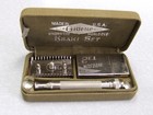 Gillette  f16069 1918 Us Army Wwi Military Khaki De Safety Razor Set In Box