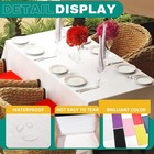 White Disposable Plastic Tablecloths  For Parties