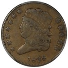 1828 Classic Head Half Cent Pcgs Vf25 12 Stars Circulated