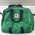 Rare Man O War Cay Norman Albury Sail Makers Tote Duffle Bag Navy Green Vintage