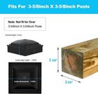 4x4  3 5 8   Fence Post Cap deck Post Plastic Cap W Screws pp Plastic Waterproof