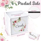 Pvc White Wedding Card Box With Lock  Diy Gift Card Box For Wedding Reception   