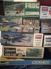 Lot Of 19 Vintage Model Airplane Kits Hasegawa Academy Mpm Hobby Boss Revell