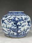 W  Beautiful Chinese The Ming Dynasty Blue And White Porcelain Pot