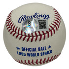 John Smoltz Signed Auto 1995 Ws Romlb Baseball W  1995 Ws Champs Beckett Bas Coa