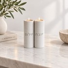 Shabbat Candle Holders Handmade Stone Tea Light Holders