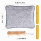 Wonvoc Needle Felting Pad  Mat With Needles Rect - S  Grey
