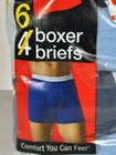 Hanes Mens 6-pack Boxer Briefs M m 32-34  Assorted Colors Comfortweave Waistband