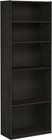 Home 5-shelf Wood Bookcase Adjustable Storage Shelving Book Wide Bookshelf New