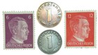 Wwii Germany Coins And Stamps Collectible Set - Authentic Historical Artifacts