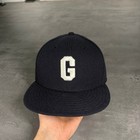 Vintage Homestead Grays Negro League Hat New Era Cap 7 5 8 Usa Made Navy White