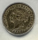 1900 Canada 5 Cents Small Date Icg Au58 Queen Victoria Silver Coin Toned