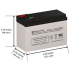 Apc Rbc 133  12v 7 5ah F2 Sla Sigmastek Sp12-7 5 T2 Battery Replacement Set Of 4