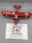 Wings Of Texaco  the Duck  1936 Keystone-loenig Die Cast Plane Bank In Box Red