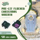 Christmas Wreaths For Front Door winter White Flocked Christmas Wreath With 5   