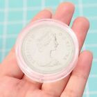 10pcs Clear Coin Capsule Round Acrylic Storage Box Holder Case Organizer 38 6mm