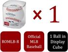 Official 2025 Major League Baseball Game Ball With Display Case And Logo