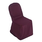25 Burgundy Polyester Banquet Chair Covers Wedding Reception Party Decorations