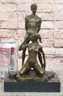 Signed Original Mavchi Lost Wax Masterpiece Bronze Sculpture Marble Statue