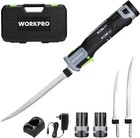 Workpro 2pc 10  8  12v Electric Fillet Knife Cordless Reciprocating Razor Blades