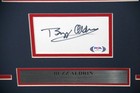 Buzz Aldrin Autographed 3x5 Index Card W  8x10 Photo Psa dna Astronaut Apollo 11