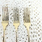 Vintage Dirigold Dirilyte Goldware Regal 3 Dinner Forks  Flatware    Free Shipping