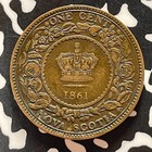 1861 Nova Scotia Large Cent Lot t5048