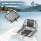 2pcs Folding Fishing Boat Seat W high-density Sponge Cushion Pvc Surface