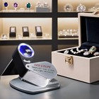 Gain Express Jewelers Loupe Magnifier  Jewelry 10 X Uv Light  6 Led Lights 
