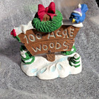 Disney Pooh Christmas 100 Acre Wood Sign   Pooh Village Accessories 