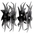 Power Tiller Tines For Cultivators - 10-inch Deep  9-inch Wide  Fits Multiple Mo