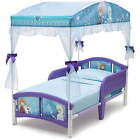 Delta Children Disney Frozen Plastic Toddler Canopy Bed  Purple